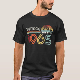 T-shirt Vintage 1965 58ème anniversaire à 58 ans Bd