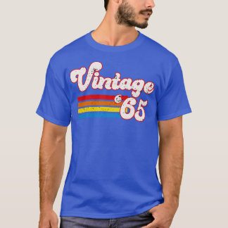 T-shirt Vintage 1965 Birthday Shirt Retro 65 Birthday Shir