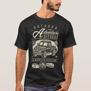 T-shirt Vintage 1965 Classic American Pickup Truck illustr
