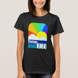 T-shirt Vintage 1966 56e anniversaire 56 ans Anniversaire