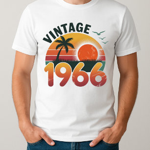 T-shirt Vintage 1966 Edition limitée Hommes Femmes Anniver
