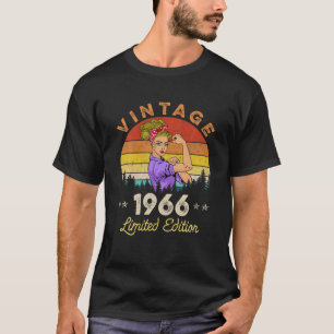T-shirt Vintage 1966 Fait En 1966 56 Ans 56E Anniversaire