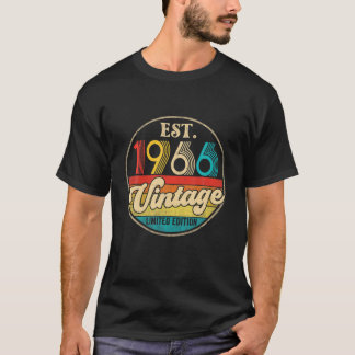 T-shirt Vintage 1966 Made In 1966 56Th Birthday Funny 56 Y