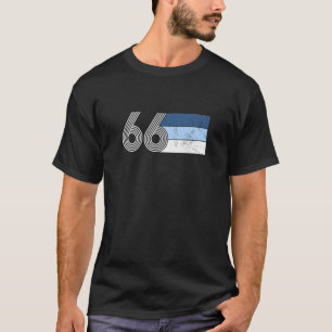 T-shirt Vintage 1966 Retro Blue Edition Né En 1966 56 Ye
