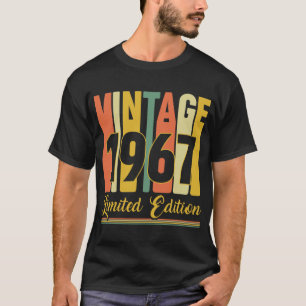 T-shirt Vintage 1967 Edition Limitée Anniversaire Rétro