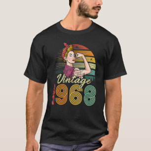 T-shirt Vintage 1968 1968 54e anniversaire 54 ans
