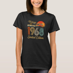 T-shirt Vintage 1968 Pour Hommes Femmes Guitare Lover 54 A