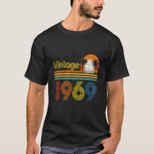 T-shirt Vintage 1969 53 Ans Hommes Et Femmes 53ème Bir