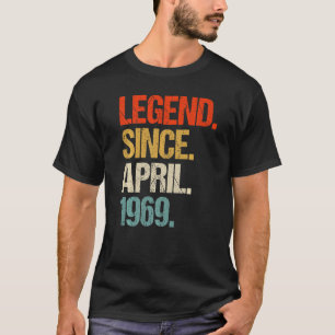 T-shirt vintage 1969 54ème anniversaire rétro 54 ans 1