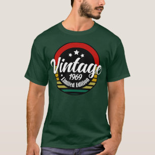 T-shirt Vintage 1969 Limited Edition 52e cadeau d'annivers