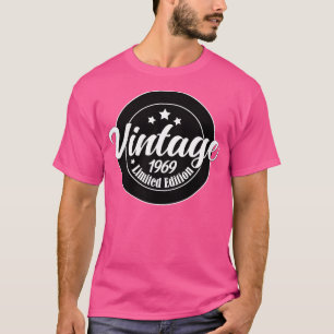 T-shirt Vintage 1969 Limited Edition 52e cadeau d'annivers