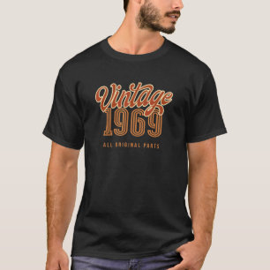 T-shirt Vintage 1969 Toutes Les Pièces Originales Pour Hom