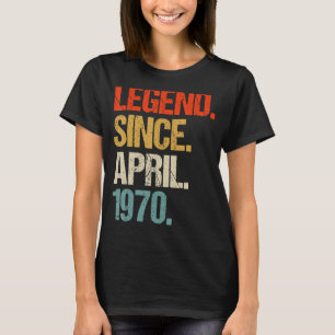 T-shirt vintage 1970 53ème anniversaire rétro 53 ans 1