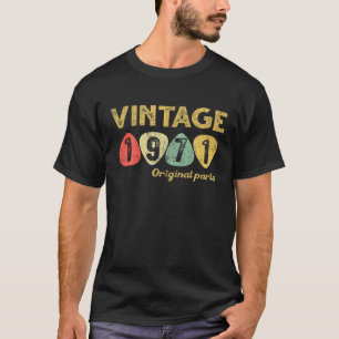 T-shirt Vintage 1971 Cool 51 Ans 51E Anniversaire Cadeau M