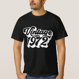 T-shirt Vintage 1972 Années Rétro De Naissanceles années 7