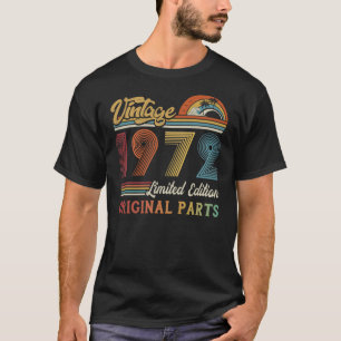 T-shirt Vintage 1972 Édition Limitée Pièces originales