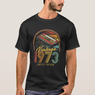 T-shirt Vintage 1973 cassette rétro 1973 53e anniversaire