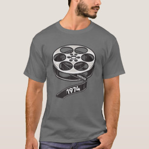 T-shirt Vintage 1974 Anniversaire 48 Ans 48E Ami Cinéma M