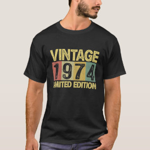 T-shirt Vintage 1974 Anniversaire 48 Ans Amusant 48e Anniv