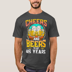 T-shirt Vintage 1975 Bravo Et Bières À Mes 45 Ans