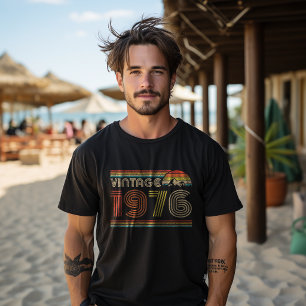 T-shirt Vintage 1976 Classique 1976 Vintage Année Hommes F