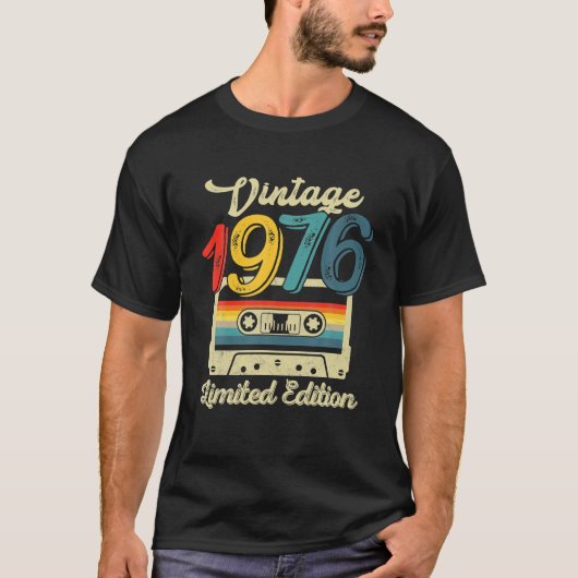 T-shirt Vintage 1976 Limited Edition 45e anniversaire (Devant)