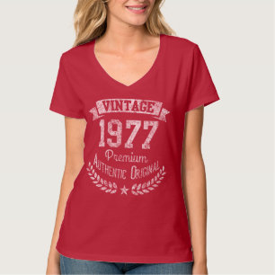 T-shirt Vintage 1977 40e anniversaire Année Premium Origin