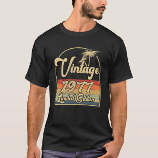T-shirt Vintage 1977 45E Anniversaire Édition Limitée 45 A