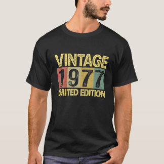 T-shirt Vintage 1977 Anniversaire 45 Ans Amusant 45e Anniv