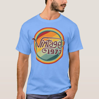 T-shirt Vintage 1977 courbe drôle