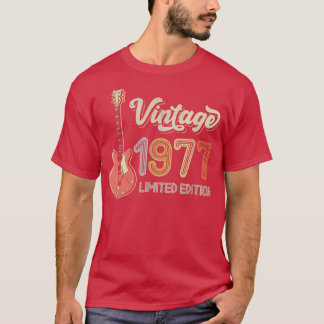 T-shirt Vintage 1977 Guitar lovers 45th Birthday Electric