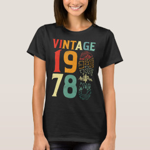 T-shirt Vintage 1978 44 Anniversaire Randonnée de camping