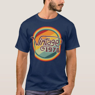 T-shirt Vintage 1978 courbe drôle