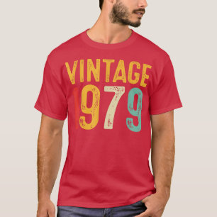 T-shirt Vintage 1979 43e anniversaire Décoration Hommes Fe