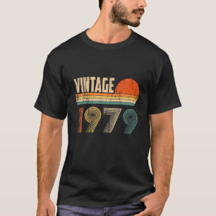 T-shirt Vintage 1979 Drôle 43 Ans Enfants Hommes Femmes 4