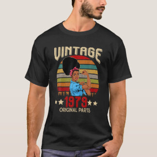 T-shirt Vintage 1979 Fait En 1979 43E Anniversaire 43 Ans 
