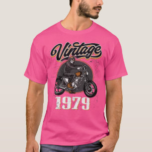 T-shirt Vintage 1979 né en 1979 43ème moto moto
