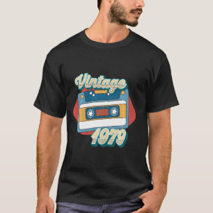 T-shirt Vintage 1979 Old School Playlist Audio Tape Music
