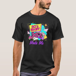 T-shirt Vintage 1980 80 Baby 1990 90 Made Me Retro Nostalg