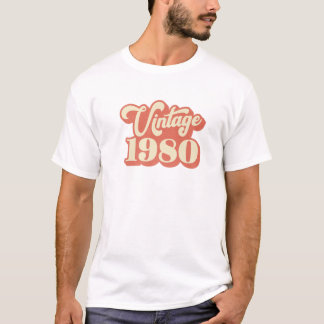 T-shirt Vintage 1980 Cadeaux de 40 ans 40e anniversaire