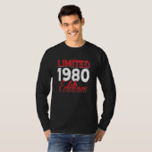 T-shirt Vintage 1980 Retro Bitrthday (Devant entier)