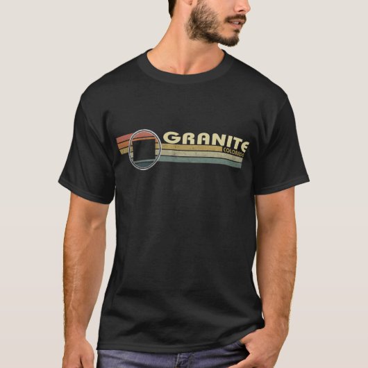 T-shirt Vintage 1980 Style GRANITE, CO (Devant)