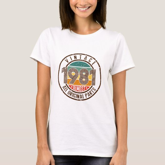 T-shirt Vintage 1981 (Devant)