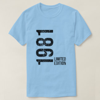 T-shirt Vintage 1981 Birthday, 45th Birthday Gift