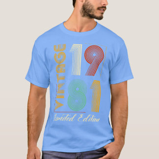 T-shirt Vintage 1981 Edition limitée