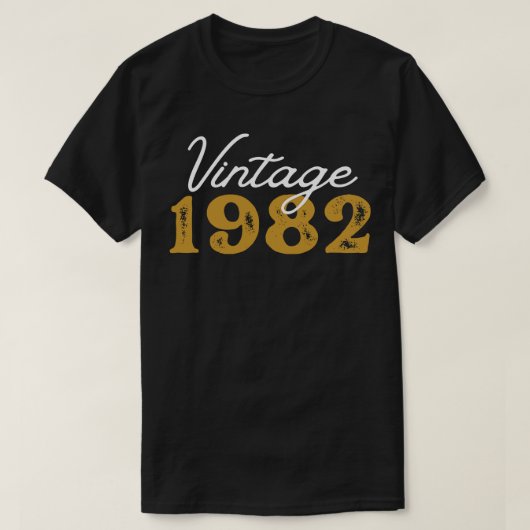 T-shirt Vintage 1982 12 (Design devant)