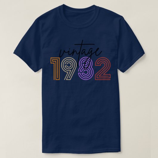 T-shirt Vintage 1982 14 (Design devant)