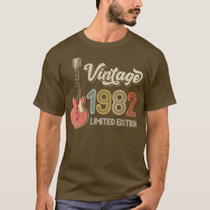T-shirt Vintage 1982 Guitar lovers 40th Birthday Electric