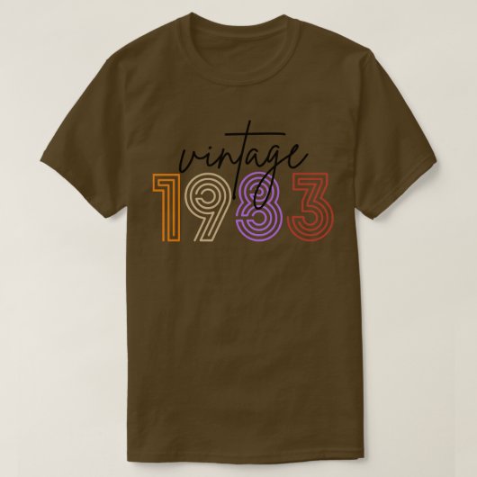 T-shirt Vintage 1983 27 (Design devant)