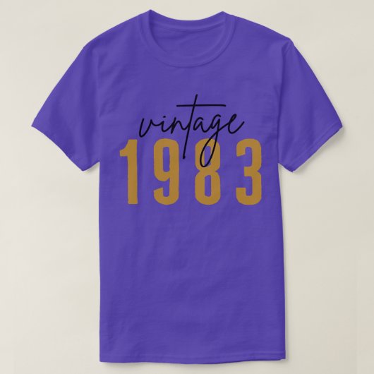 T-shirt Vintage 1983 3 (Design devant)